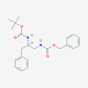 benzyl N-[2-[(2-methylpropan-2-yl)oxycarbonylamino]-3-phenylpropyl]carbamate