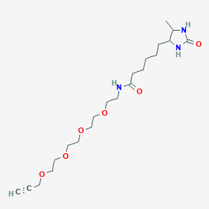 6-(5-methyl-2-oxoimidazolidin-4-yl)-N-[2-[2-[2-(2-prop-2-ynoxyethoxy)ethoxy]ethoxy]ethyl]hexanamide