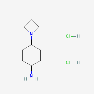 molecular formula C9H20Cl2N2 B12280437 4-(1-Azetidinyl)-cyclohexanamine 2HCl 