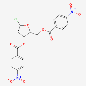 [5-Chloro-3-(4-nitrobenzoyl)oxyoxolan-2-yl]methyl 4-nitrobenzoate