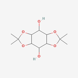 molecular formula C12H20O6 B12280487 5,5,11,11-tetramethyl-4,6,10,12-tetraoxatricyclo[7.3.0.03,7]dodecane-2,8-diol CAS No. 51548-88-0