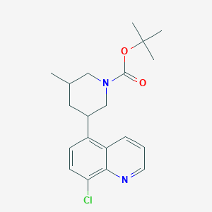 tert-Butyl 3-(8-Chloro-5-quinolyl)-5-methylpiperidine-1-carboxylate