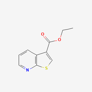 molecular formula C10H9NO2S B12280510 Ethyl thieno[2,3-b]pyridine-3-carboxylate CAS No. 53175-02-3