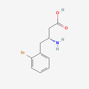 molecular formula C10H12BrNO2 B12280514 (3R)-3-amino-4-(2-bromophenyl)butanoic acid 