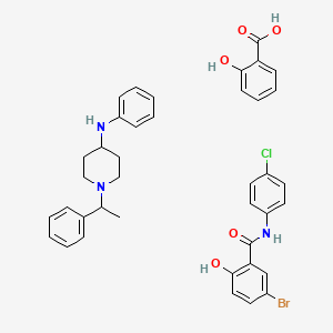 molecular formula C39H39BrClN3O5 B1228054 Multifugin CAS No. 39442-77-8