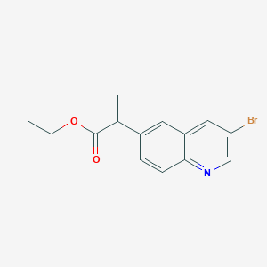 Ethyl 2-(3-bromoquinolin-6-yl)propanoate