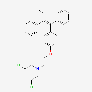 Ethanamine, N,N-bis(2-chloroethyl)-2-(4-(1,2-diphenyl-1-butenyl)phenoxy)-, hydrochloride, (Z)-