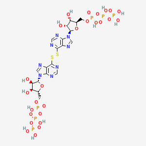 molecular formula C20H28N8O26P6S2 B1228058 Thioinosine triphosphate disulfide CAS No. 41486-94-6