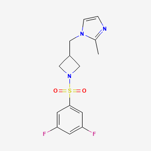 1-{[1-(3,5-difluorobenzenesulfonyl)azetidin-3-yl]methyl}-2-methyl-1H-imidazole