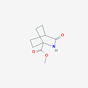 molecular formula C9H13NO3 B12280640 Methyl 3-oxo-2-azabicyclo[2.2.2]octane-1-carboxylate 