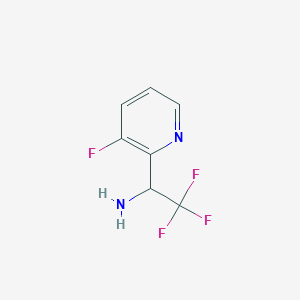 2,2,2-Trifluoro-1-(3-fluoropyridin-2-yl)ethan-1-amine