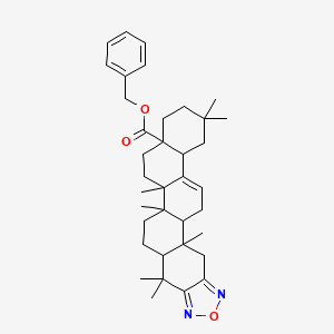 Benzyl 1,2,8,8,15,22,22-heptamethyl-19-oxa-18,20-diazahexacyclo[12.11.0.02,11.05,10.015,23.017,21]pentacosa-11,17,20-triene-5-carboxylate