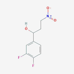 molecular formula C9H9F2NO3 B12280656 (aS)-3,4-difluoro-a-(2-nitroethyl)-benzenemethanol 