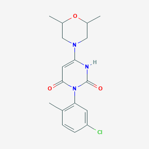 3-(5-chloro-2-methylphenyl)-6-(2,6-dimethyl-4-morpholinyl)-1H-pyrimidine-2,4-dione