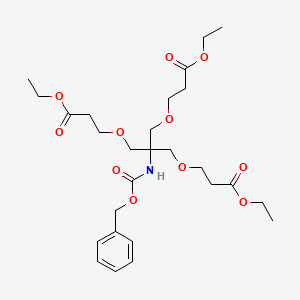 molecular formula C27H41NO11 B12280697 Benzyl N-[Tris[2-(ethoxycarbonyl)ethoxymethyl]methyl]carbamate 