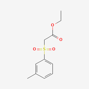 B12280722 2-[(3-Methylphenyl)sulfonyl]acetic acid ethyl ester CAS No. 50397-63-2