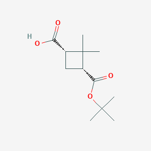 (1S,3R)-3-[(tert-butoxy)carbonyl]-2,2-dimethylcyclobutane-1-carboxylic acid