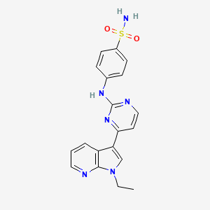 4-(4-(1-ethyl-1H-pyrrolo[2,3-b]pyridin-3-yl)pyrimidin-2-ylamino)benzenesulfonamide