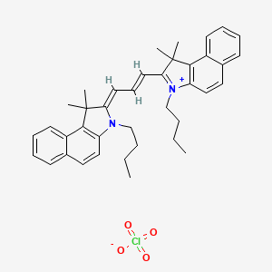 (2Z)-3-butyl-2-[(E)-3-(3-butyl-1,1-dimethylbenzo[e]indol-3-ium-2-yl)prop-2-enylidene]-1,1-dimethylbenzo[e]indole;perchlorate