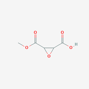 molecular formula C5H6O5 B12280775 3-(Methoxycarbonyl)oxirane-2-carboxylic acid CAS No. 63544-00-3