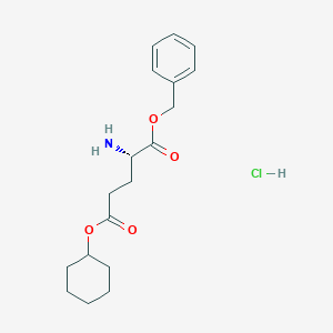 molecular formula C18H26ClNO4 B12280780 H-Glu(OcHex)-OBzl.HCl CAS No. 1313054-83-9