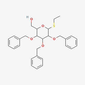 molecular formula C29H34O5S B12280836 Ethyl 2,3,4-tri-O-benzyl-1-thio-b-D-glucopyranoside 