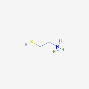 molecular formula C2H8NS+ B1228085 半胱胺 