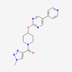 2-{[1-(1-methyl-1H-1,2,3-triazole-4-carbonyl)piperidin-4-yl]oxy}-5-(pyridin-4-yl)pyrimidine