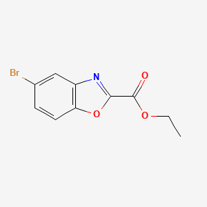 molecular formula C10H8BrNO3 B12280884 Ethyl 5-bromobenzo[d]oxazole-2-carboxylate 