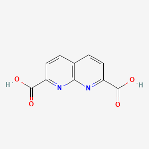 molecular formula C10H6N2O4 B12280897 1,8-Naphthyridine-2,7-dicarboxylic acid 