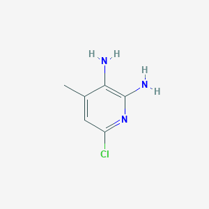 molecular formula C6H8ClN3 B12280944 6-Chloro-2,3-diamino-4-methylpyridine CAS No. 1234616-27-3