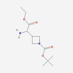 3-Azetidineacetic acid, alpha-amino-1-[(1,1-dimethylethoxy)carbonyl]-, ethyl ester