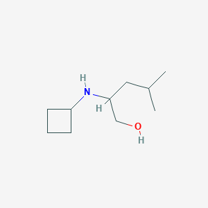 molecular formula C10H21NO B12280995 2-(Cyclobutylamino)-4-methylpentan-1-ol 