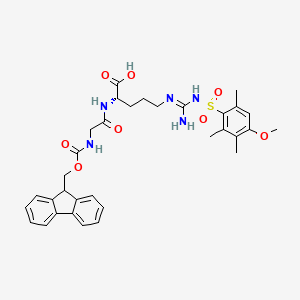 molecular formula C33H39N5O8S B12281015 Fmoc-Gly-Arg(Mtr)-OH 