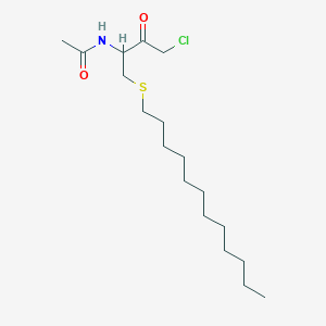 (R)-N-(4-Chloro-1-(dodecylthio)-3-oxobutan-2-yl)acetamide