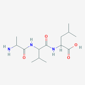 2-[[2-(2-Aminopropanoylamino)-3-methylbutanoyl]amino]-4-methylpentanoic acid