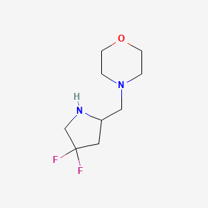 4-[[(2S)-4,4-difluoropyrrolidin-2-yl]methyl]morpholine