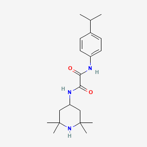 molecular formula C20H31N3O2 B12281046 N-(4-isopropylphenyl)-N'-(2,2,6,6-tetramethyl-4-piperidyl)oxamide 