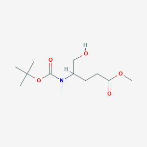 molecular formula C12H23NO5 B12281048 (S)-Methyl 4-(boc-(methyl)amino)-5-hydroxypentanoate 