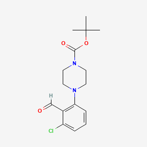 Tert-butyl 4-(3-chloro-2-formylphenyl)piperazine-1-carboxylate