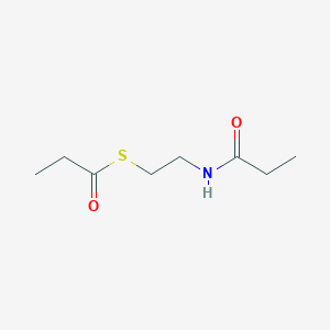 molecular formula C8H15NO2S B12281141 S-(2-Propanamidoethyl) propanethioate CAS No. 89436-29-3