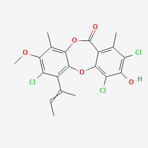 1-But-2-en-2-yl-2,8,10-trichloro-9-hydroxy-3-methoxy-4,7-dimethylbenzo[b][1,4]benzodioxepin-6-one