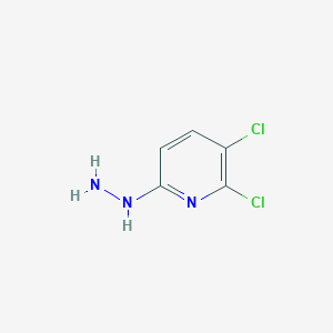 molecular formula C5H5Cl2N3 B12281152 Pyridine,2,3-dichloro-6-hydrazinyl- 