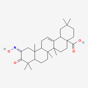 (11Z)-11-hydroxyimino-2,2,6a,6b,9,9,12a-heptamethyl-10-oxo-1,3,4,5,6,6a,7,8,8a,12,13,14b-dodecahydropicene-4a-carboxylic acid