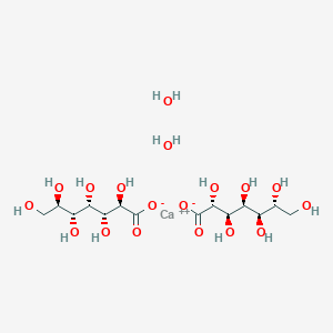 calcium;(2R,3R,4S,5R,6R)-2,3,4,5,6,7-hexahydroxyheptanoate;dihydrate