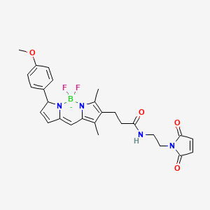 molecular formula C27H28BF2N4O4- B12281223 BDPTMRmaleimide 