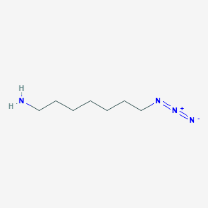 molecular formula C7H16N4 B12281288 7-Azido-1-heptanamine 