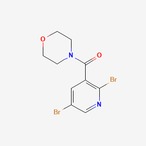 molecular formula C10H10Br2N2O2 B12281296 (2,5-Dibromopyridin-3-yl)(morpholino)methanone CAS No. 1394291-58-7