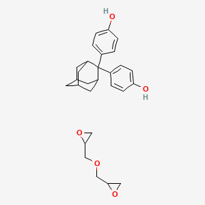 4-[2-(4-Hydroxyphenyl)-2-adamantyl]phenol;2-(oxiran-2-ylmethoxymethyl)oxirane