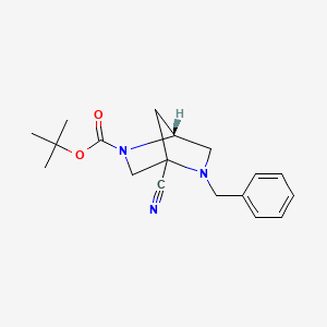 tert-butyl (1R)-5-benzyl-4-cyano-2,5-diazabicyclo[2.2.1]heptane-2-carboxylate